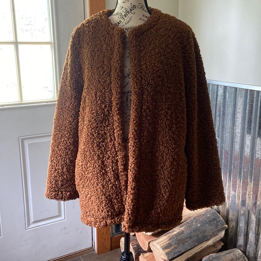 Max Studio Teddy Bear Coat